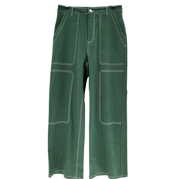 By.Dyln 'Cooper' Green Cotton Denim Jean Size M - Picture 2 of 4